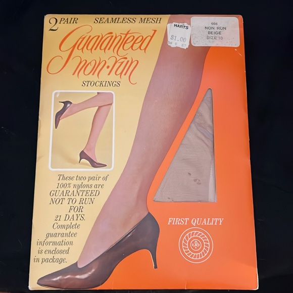 Vintage 4 Pairs Thigh Highs Panty Hose Lot size 10 & 10 1/2 - Picture 6 of 7